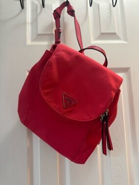 GUESS Summer Pink nylon Backpack - Sleek Everyday Style.